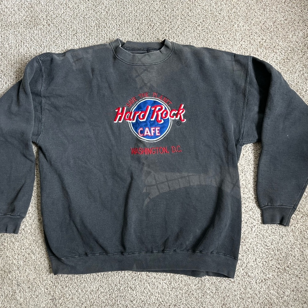 Hard Rock Cafe Washington D.C Sweatshirt, Size Large